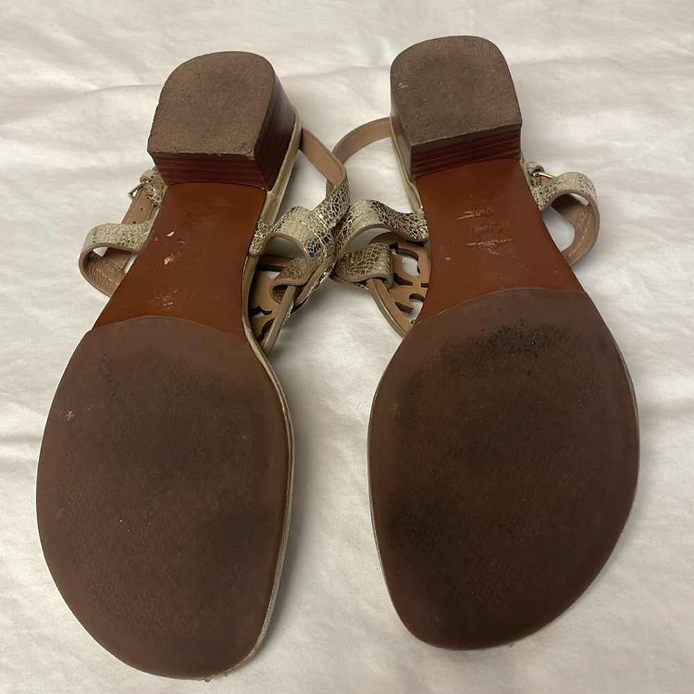 Tory Burch Gold Women's Sandals - Picture 8 of 10